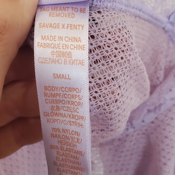 Savage fenty lacy not racy crop cami purple lavender small euc - Picture 4 of 8
